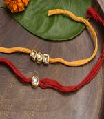 Kundan Handmade Rakhi Set Of 2