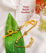 Handcrafted Kundan Rakhi & Lumba Set- Set of 2