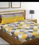 rajasthani Jaipur Sanganeri Prints Cotton Bedsheet For Double Bed With two Pillow Cover Size 90x 100 Inch