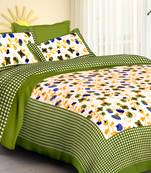 rajasthani Jaipur Sanganeri Prints Cotton Bedsheet For Double Bed With two Pillow Cover Size 90x 100 Inch