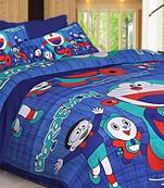 Jaipuri Sanganeri Prints Cotton Bed Sheet For Double Bed With Two Pillow Cover Size 90 x 100 Inch