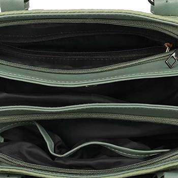 Green Textured Handbag 4