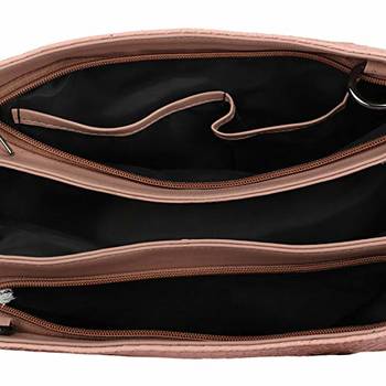 Pink Textured Handbag 3