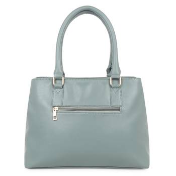 Green Quilted Solid Handheld Bag 2