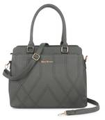 Green Solid Embroidery Handheld Bag