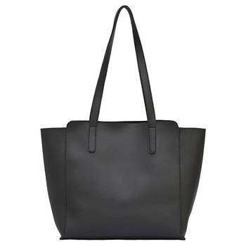 Women Black Solid Tote Bag 2