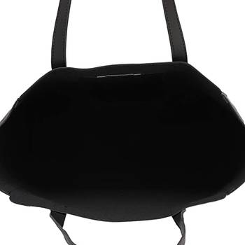 Women Black Solid Tote Bag 3