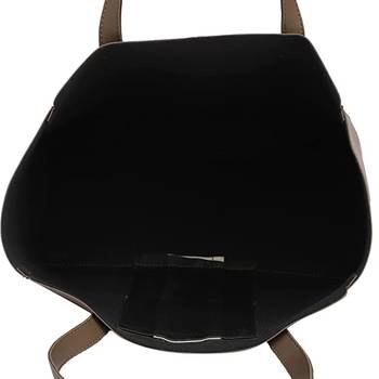 Women Brown Solid Tote Bag 2