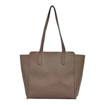 Women Brown Solid Tote Bag 3