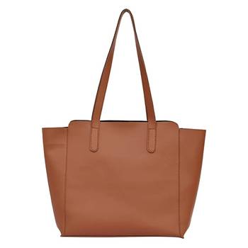Women Tan Solid Tote Bag 2