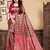 Magenta Woven Silk Blend Saree With Blouse