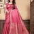 Magenta Woven Silk Blend Saree With Blouse