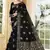 Black Woven Silk Blend Saree With Blouse