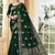 Green Woven Silk Blend Saree With Blouse