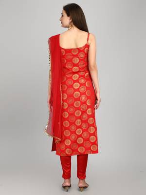Women Silk Blend Kurta Pant with Dupatta Set 2