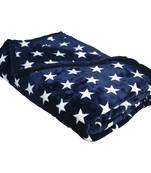 Ajanta Handloom House Flannel Double Blanket N Blue