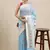Sky Blue Woven silk blend Blend Saree With Blouse