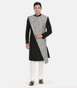 Silk/Chanderi Embroidered Sherwani