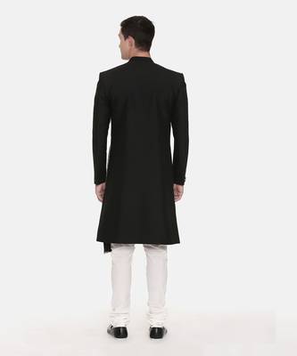 Silk/Chanderi Embroidered Sherwani 5