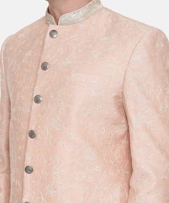Pink Chanderi Embroidred Sherwani 2