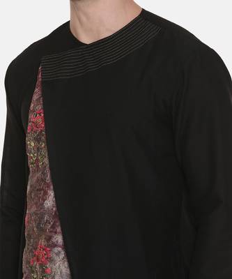Silk Chanderi Printed Kurta Set 2