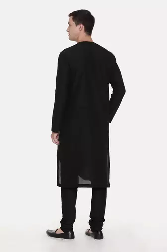 Silk Chanderi Printed Kurta Set