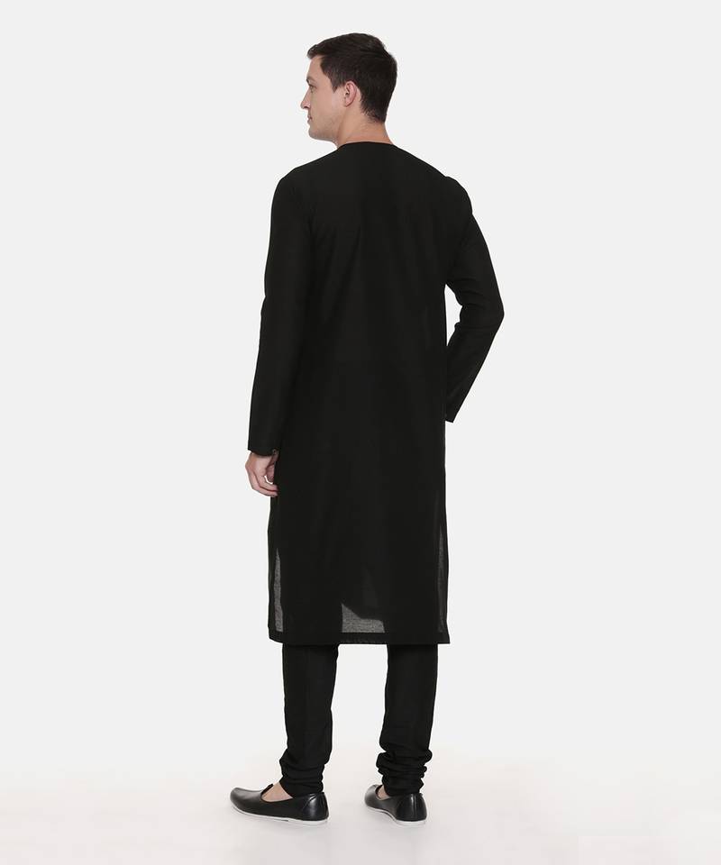 Silk Chanderi Printed Kurta Set