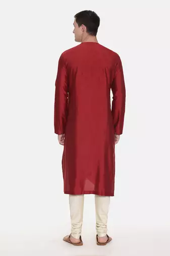 Silk Chanderi Printed Kurta Set