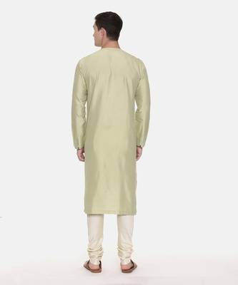 Silk Chanderi Printed Kurta Set 5