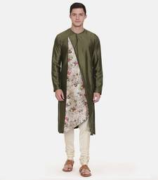 Silk Chanderi Printed Kurta Set