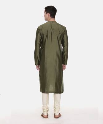 Silk Chanderi Printed Kurta Set 5