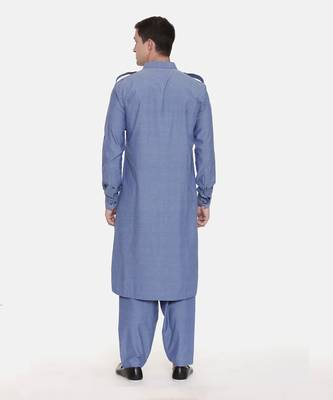 Pathani Blue Kurta Set 5
