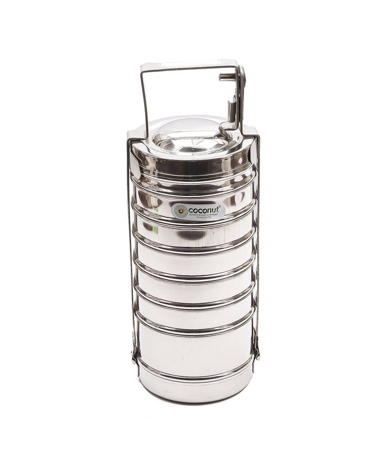 Coconut Chetinnad Tiffen 7 Containers Lunch Box 9x7