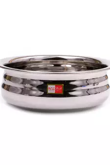 KCL Ringer Stainless Steel Handi Set For Serving and Cooking    Set of 3   Capacity 500 ML