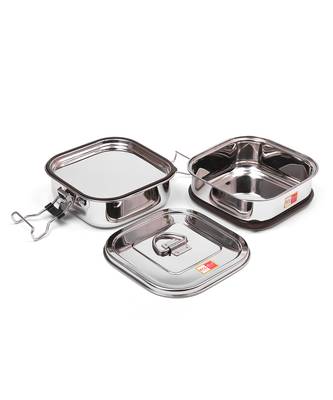 KCL Stainless Steel Leakproof Double Decker Lunch Box Small   1 Unit (2 Tier With Plate) 1