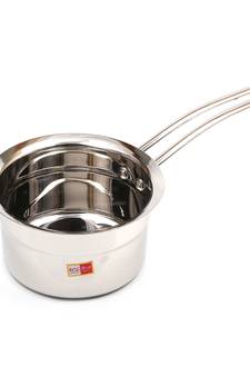 KCL Plain Stainless Steel Saucepan with SS Handle   1 Unit   (Capacity 700 ML)