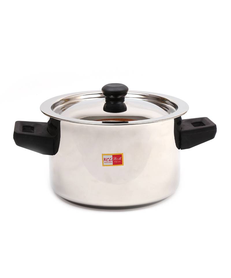 KCL Stainless Steel Flat Milk Boiler   Diameter   19 cm   Capacity   1.5 Litre