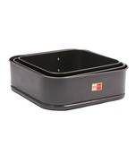 KCL Aluminium Sqaure Shape Non Stick Teflon Lockable Springform Cake Baking Mould for Microwave Oven   Pack of 3