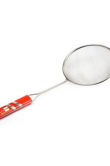 KCL Stainless Steel Puri Strainer Jhara Deep Fry Oil Mesh Filter No. 6   1 Unit   40 cm