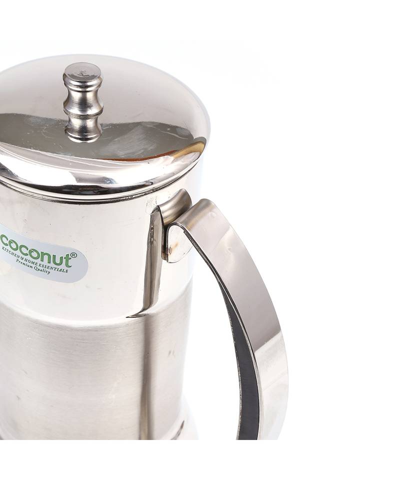 Coconut Stainless Steel Jug/Water Jug/Water Pitcher/Fridge Jug with Lid   1250ML
