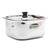Coconut Stainless Steel Square Dish/Handi with Stainless Steel Lid for Cook & Serve   1 Unit   Capacity   1.5 Litre