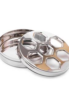 Coconut Stainless Steel Choco Dabba/Multi Purpose Storage Container   1 Unit   24cm