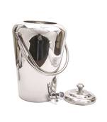 Coconut Stainless Steel Vertical Water Pot/Container with Tap   1 PC (Capacity: 10 litres)