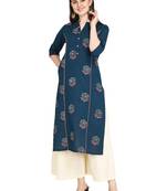 blue cotton printed  Kurti