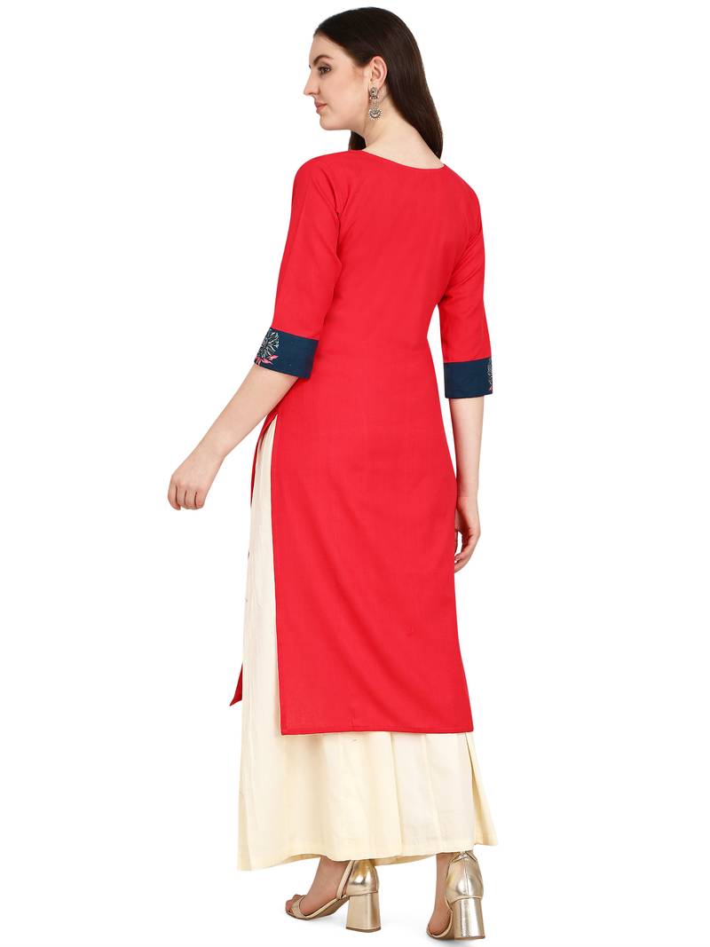 blue cotton printed  Kurti