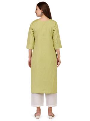 cream cotton printed  Kurti 2