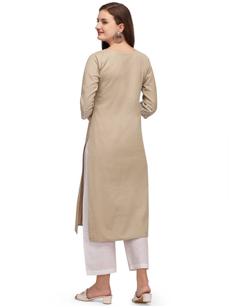 chiku cotton printed  Kurti