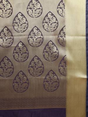 Pink woven silk saree with blouse 4