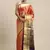 Red Woven Silk Blend Saree With Blouse