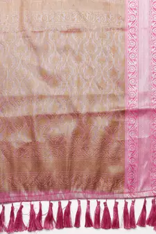 Sea Green Organza Woven Kanchipuram Saree